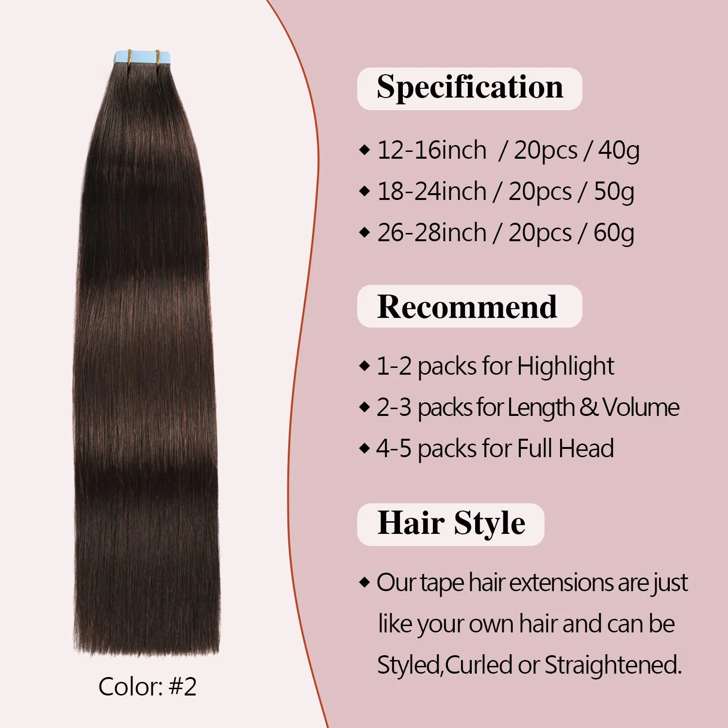 18 "20" 22 "24" cinta de trama de piel de PU en extensiones de cabello 20 unids/lote cinta Invisible en extensiones de cabello máquina recta cabello humano Remy