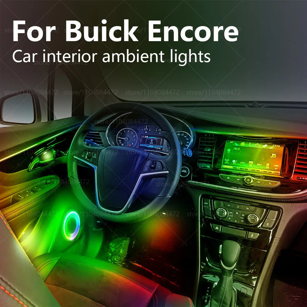 

For Buick Encore 22in1 RGB Car Interior Acrylic Car Ambient Lights RGB Hidden Acrylic Strip Decoration Atmosphere Accessories