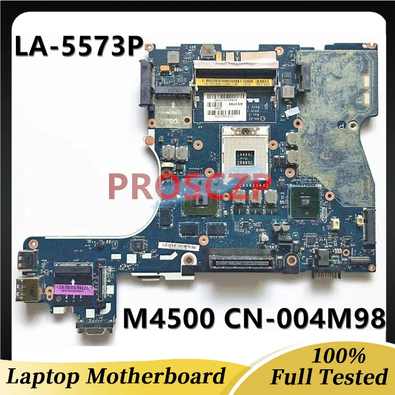 Placa base CN-004M98 004M98 04M98, para DELL Precision M4500, portátil, Notebook con NAL22 LA-5573P DDR3 100%, funciona bien