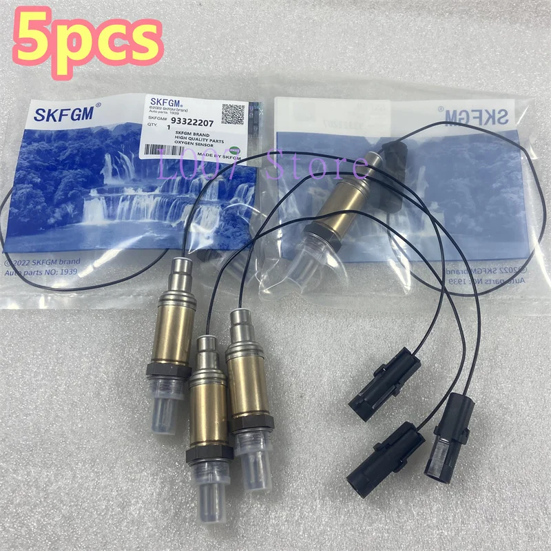 {}5PCS Shockproof Stable Lambda Sensor 93322207 93232414 53000886Smooth Data Transmission O2 Detector Fit Chevy Series Auto