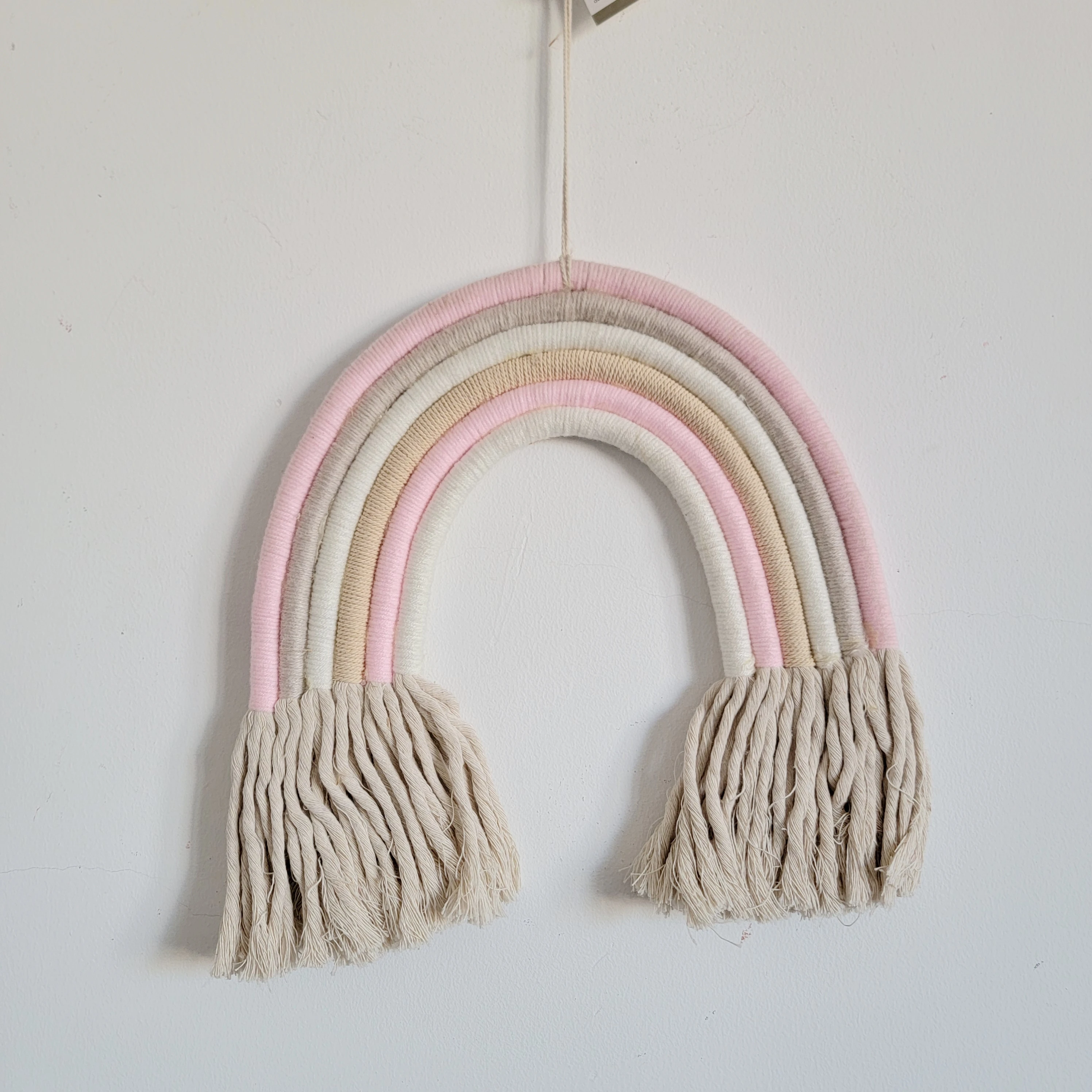 Macramé Arco Iris Colgante de Pared Decorativo Boho Decoración del Hogar, Suministros para Fiesta, Baby Shower