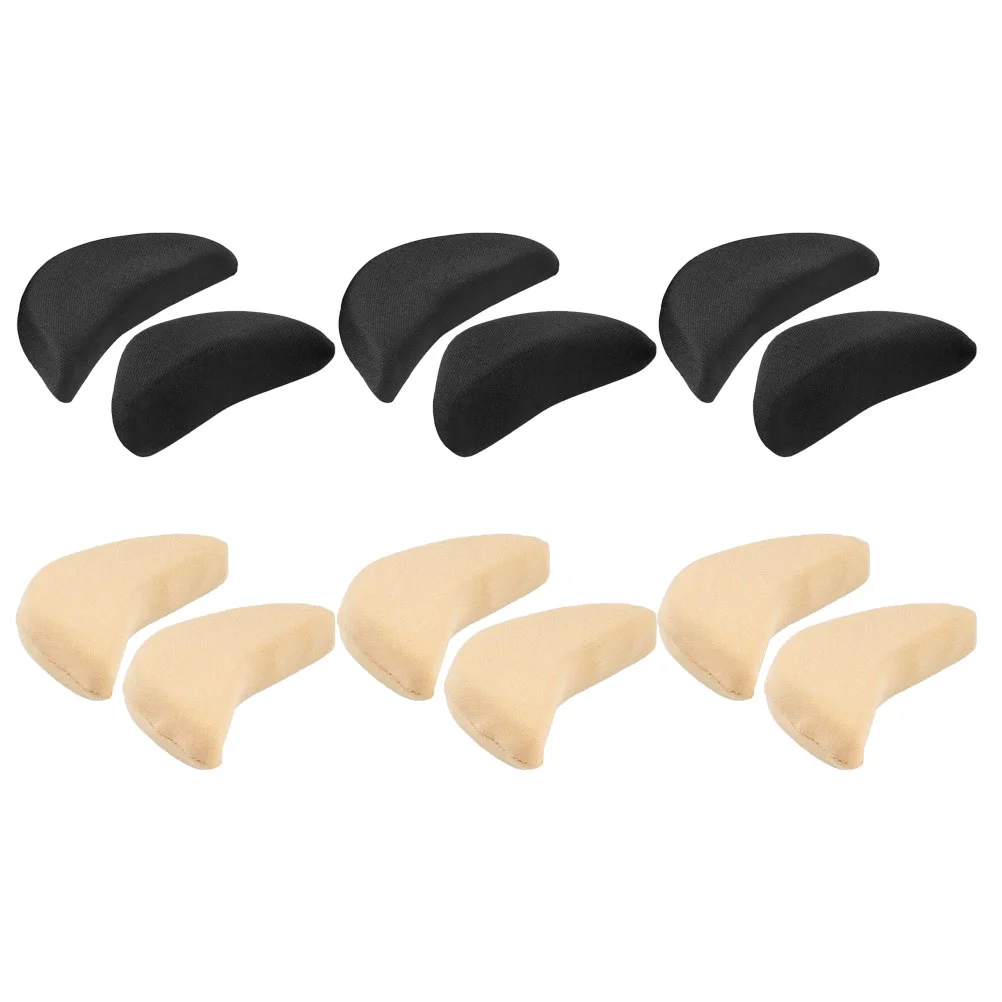 

6 Pairs Sponge Toe Plug Women Shoe Inserts Big Filler for Shoes That Are Too Make Fit Cushion Tip Pad Women's