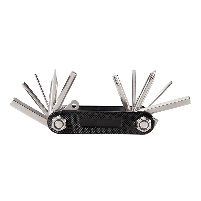 

11-in-1 Bicycle Multi-Tool Kit Portable Bike Repair Set Outdoor Cycling Hex Wrench Combo Keychain Mini EDC Bike Tools
