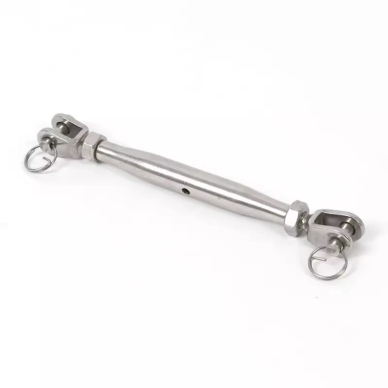 304 Stainless Steel Adjustable length Marine Closed Body Jaw Turnbuckle M5 M6 M8 M10-M22  for Rigging Screw Jaw Barrel Strainers