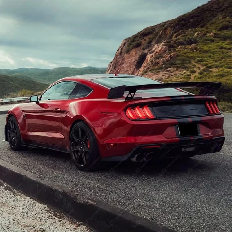 Body Kit for Mustang 18-20 Upgrade to GT500 Style Front Bumper Rear Bumper Side Skirts Exhaust Body Kit 6