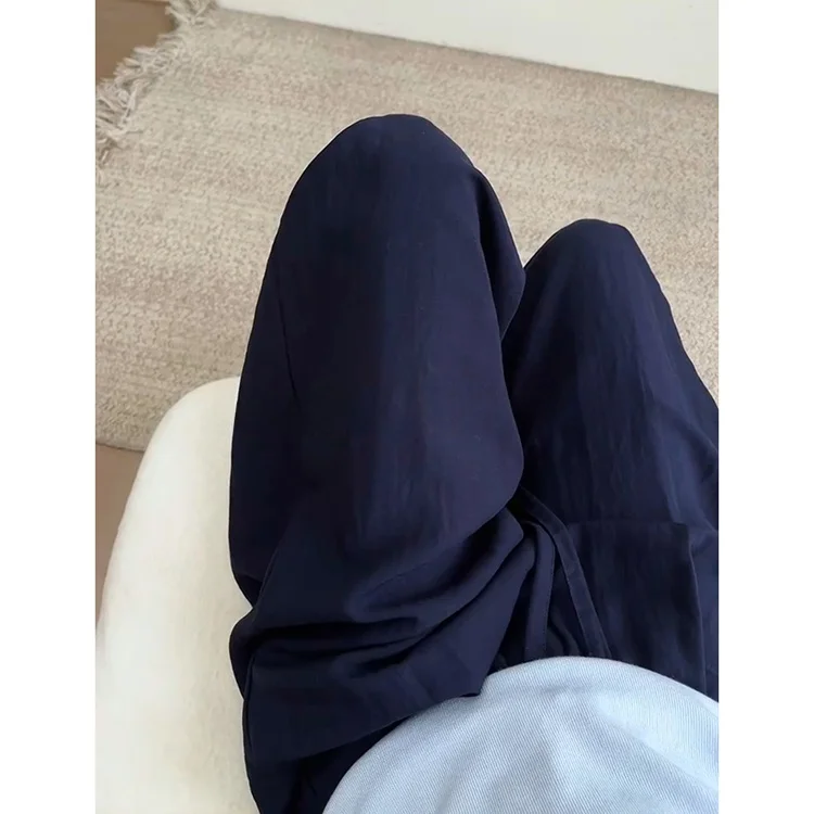 Atmungsaktive Baumwolle Leinen Elastische Taille Casual Hosen Frauen Sommer Neue Lose Abnehmen Kleine Größe Walking Hosen Gerade Bein Hosen...