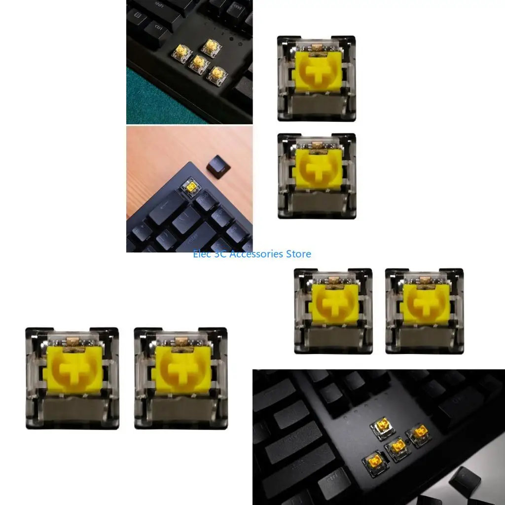 

Y51A 2PCS RGB Желтая ось Переключатели для BlackWidow Gaming Клавиатуры переключатели поперечного вала для механической