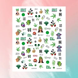 Maple Leaf Mickey Simba Sticker Nail Slider Nail Art Accessories Winnie the Pooh Toy Story Nail Sticker Nail Art Decorations