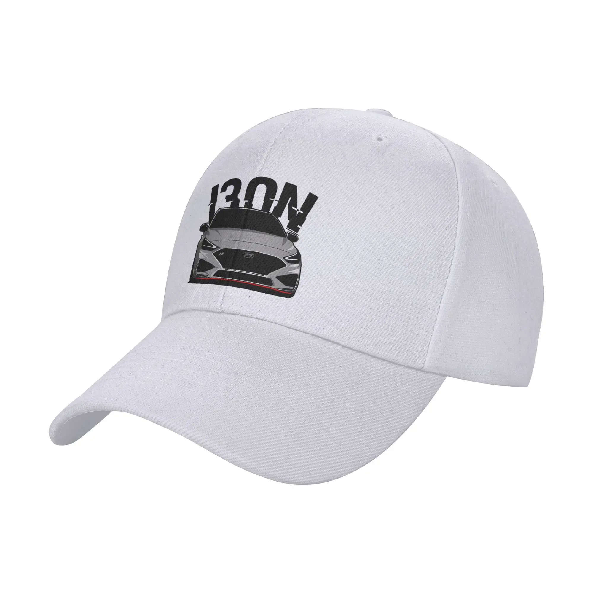i30N Shadow Grey Trendy Baseball Cap Birthday Party Curved Brim Trucker Cap