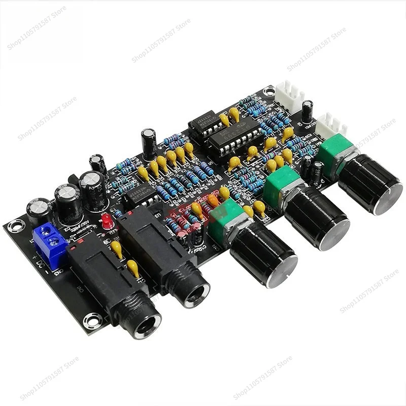 For PT2399 Karaoke Board Reverb Board Dynamic Microphone Amplification Karaoke Singing Pre-amplifier DC12-24V