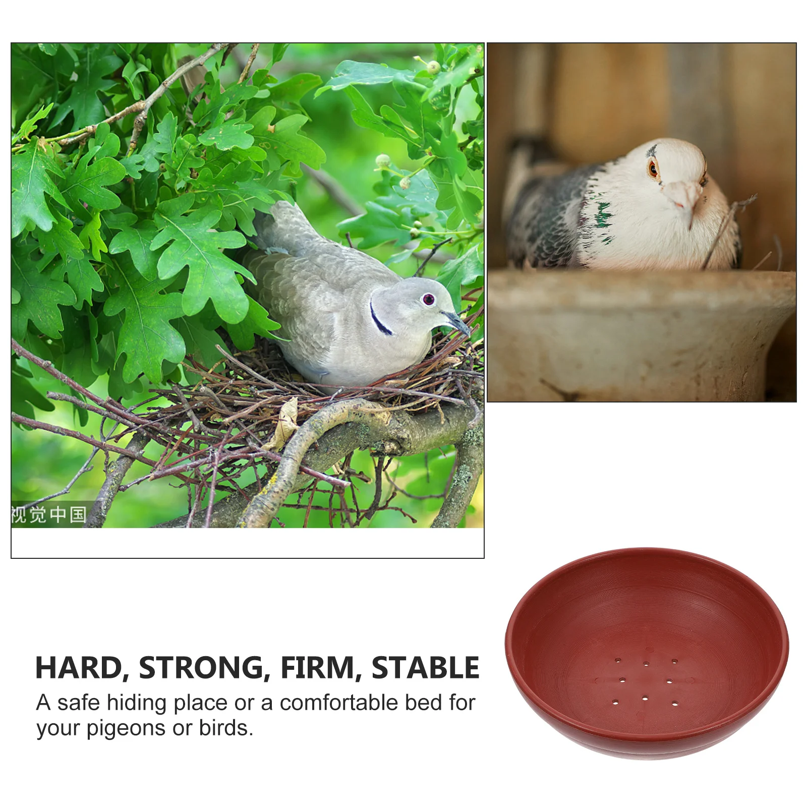 

2pcs Pigeon Nest Egg Tray Multi-Function Plastic Breeding Hut For Home Use Sturdy Wear Resistant Bird Nest Box Pet Supplies For