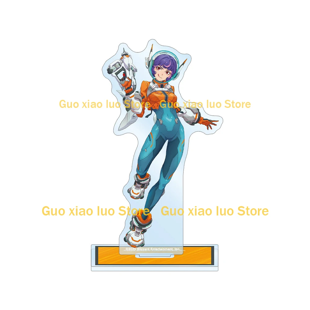 Overwatch 2 Mauga Ana Orisa Doomfist Moira Brigitte كرة تحطم Sigma Echo Mauga Sojourn Kiriko حامل أكريليك زخرفة مكتبية #2