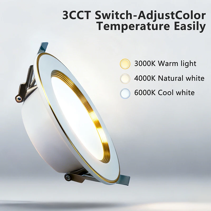 Kasotlie 7W 9W Led Downlight 85-265V Recessed Down light 3000K 4000K 6000K Celing light For Home Decor Lighting 1/5/10 Pack