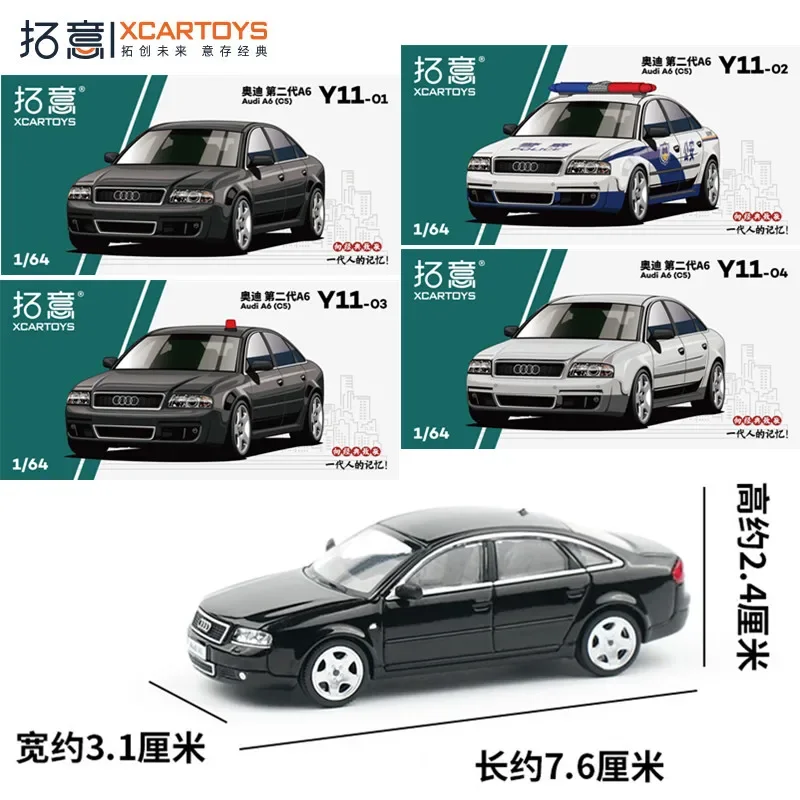 XCarToys 1/64 Audi deuxième génération A6 (C5) Simulation alliage moulé sous pression modèle de voiture enfants cadeau de noël jouets pour garçons