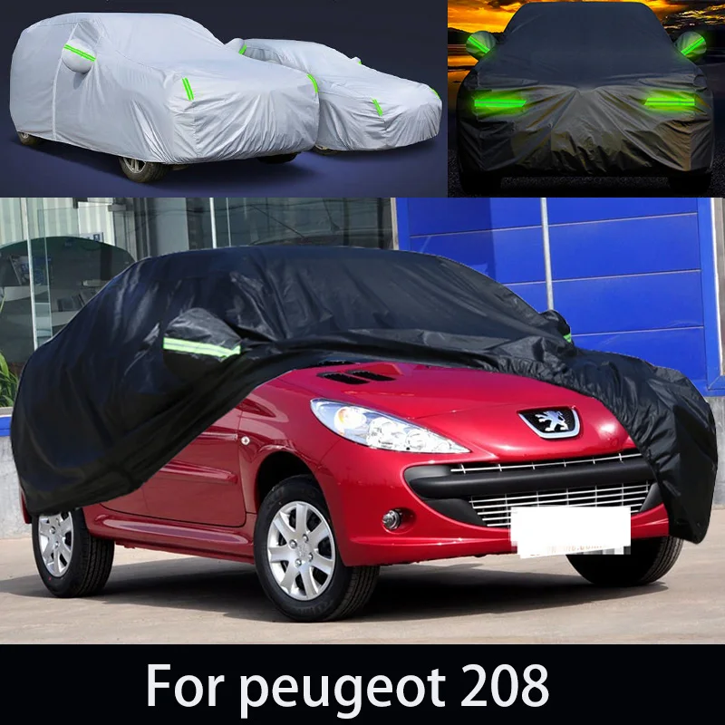 Pro peugeot 208 auto anti sníh, anti tuhnutí, anti prach, anti loupání líčit, a anti rainwater.car obal ochrana