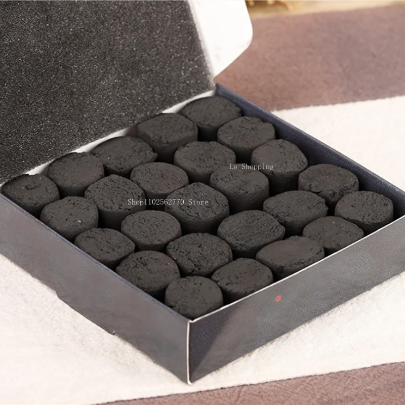 25pcs Natural Incense Charcoal Air Fumigation Special DIY Incense Seal Furnace Fire Buried Carbon Hand Stove Warming Carbon