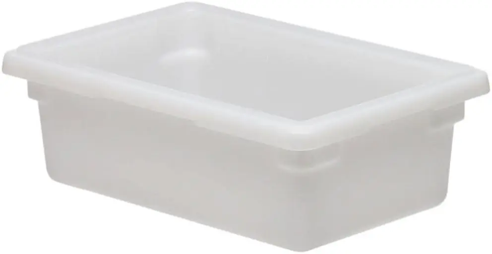 

12186P148 Food Storage Container 12" x 18" x 6" 3 Gallon Natural White - Pack of 6