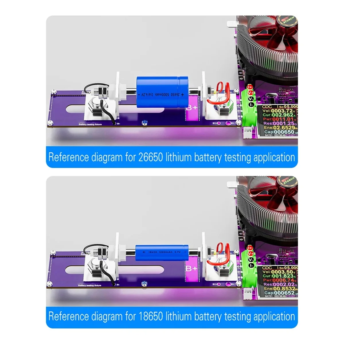 CALDO! Nuovo 20A Test batteria a 4 vie Stand 18650 Resistenza interna Capacità Tester Apparecchio Misuratore di tensione corrente SCATOLA di rilevamento