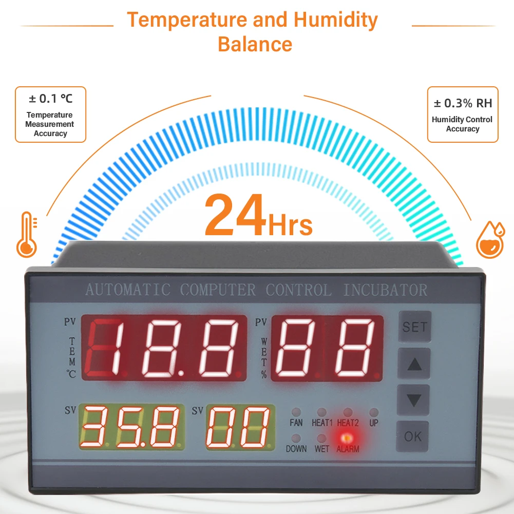 

XM-18 110 / 220V All Automatic Controller XM18 Egg Incubator for Farm Incubation Temperature and Humidity Control Hot Wholesale