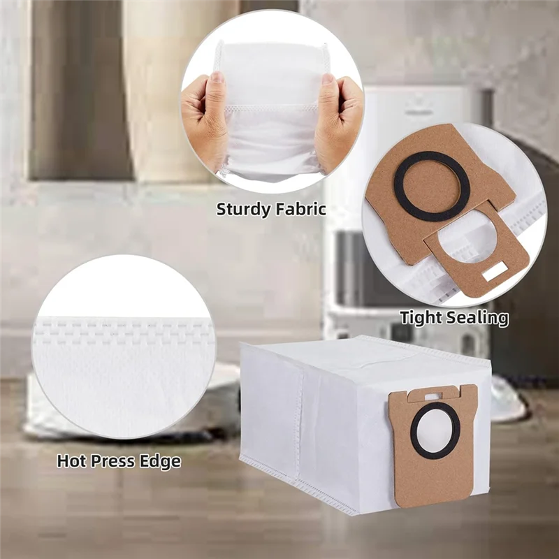 

【NEW】20PCS Replacement Dust Bag For Dreame Bot L30 Ultra Robot Vacuum Cleaner Garbage Dust Bag Dirty Bag