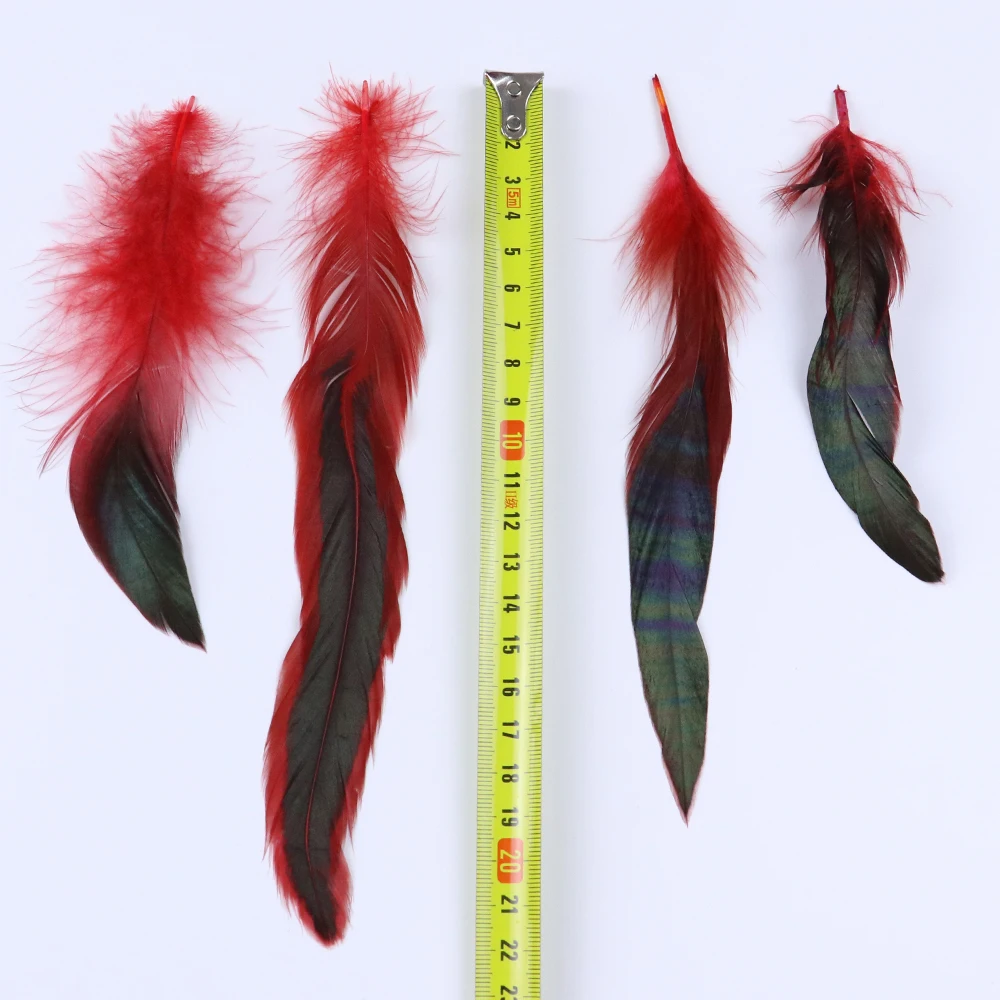 15-20CM/6-8Inch Natural Cock Feathers Colorful Rooster Chicken Feather for DIY Handmade Jewelry Making Dream Catcher Accessories