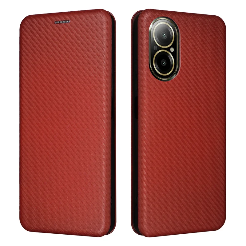 

For OPPO Realme 12 Lite 4G Advanced non-slip Carbon Fiber magnetic Wallet Case for Realme 12 Lite 4G Phone Case