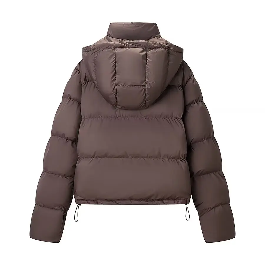 JNLEAOG Herfst Nieuwe Faionable ort Katoen Jaet vrouwen Straat Sle Lange Sve Rits ronde Ne Trui Jas met Hoed