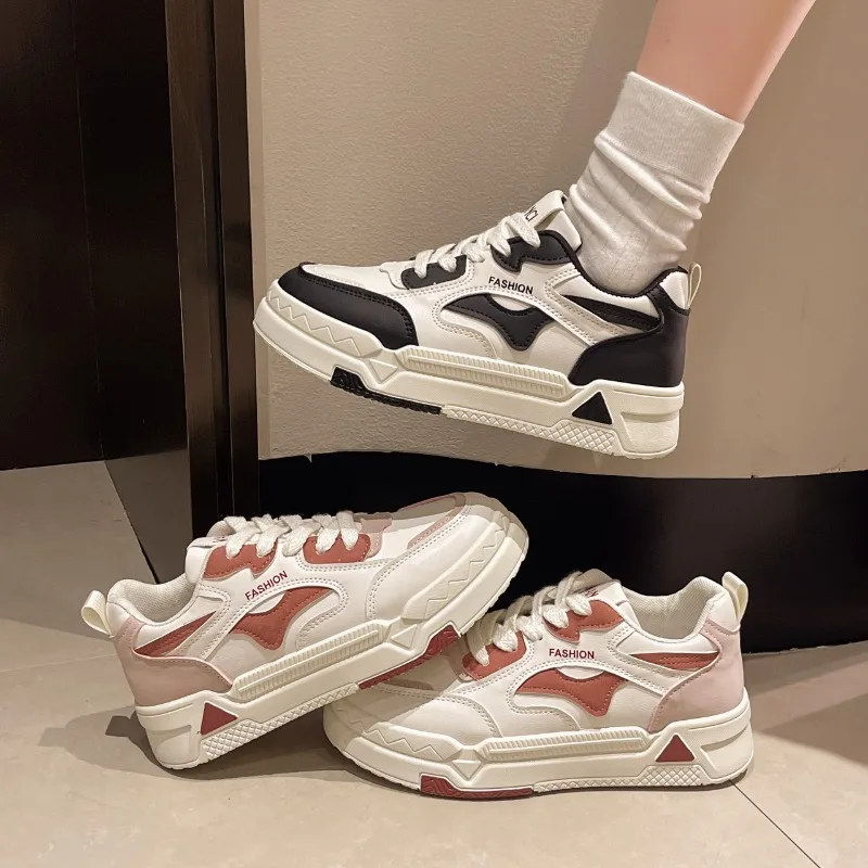 

Брендовые кожаные женские кроссовки, белые женские спортивные кроссовки на платформе, женская вулканизированная обувь, кроссовки, повседневные женские кроссовки