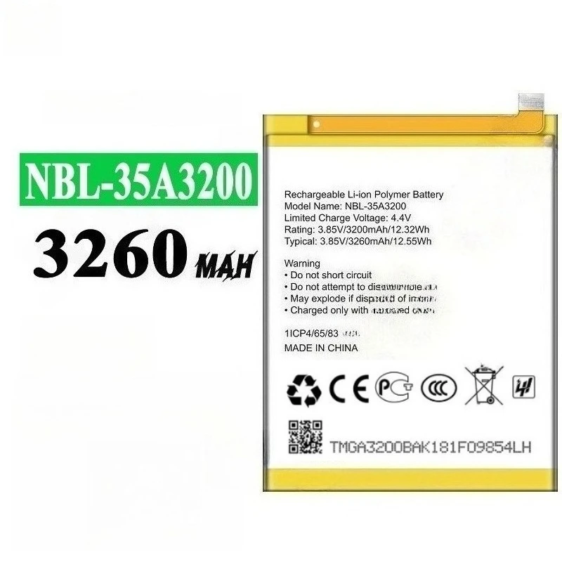High Quality 100% New Replaceable Battery NBL-35A3200 3.85V 3260mAh For TP-link Neffos N1 TP908A Mobile Phone