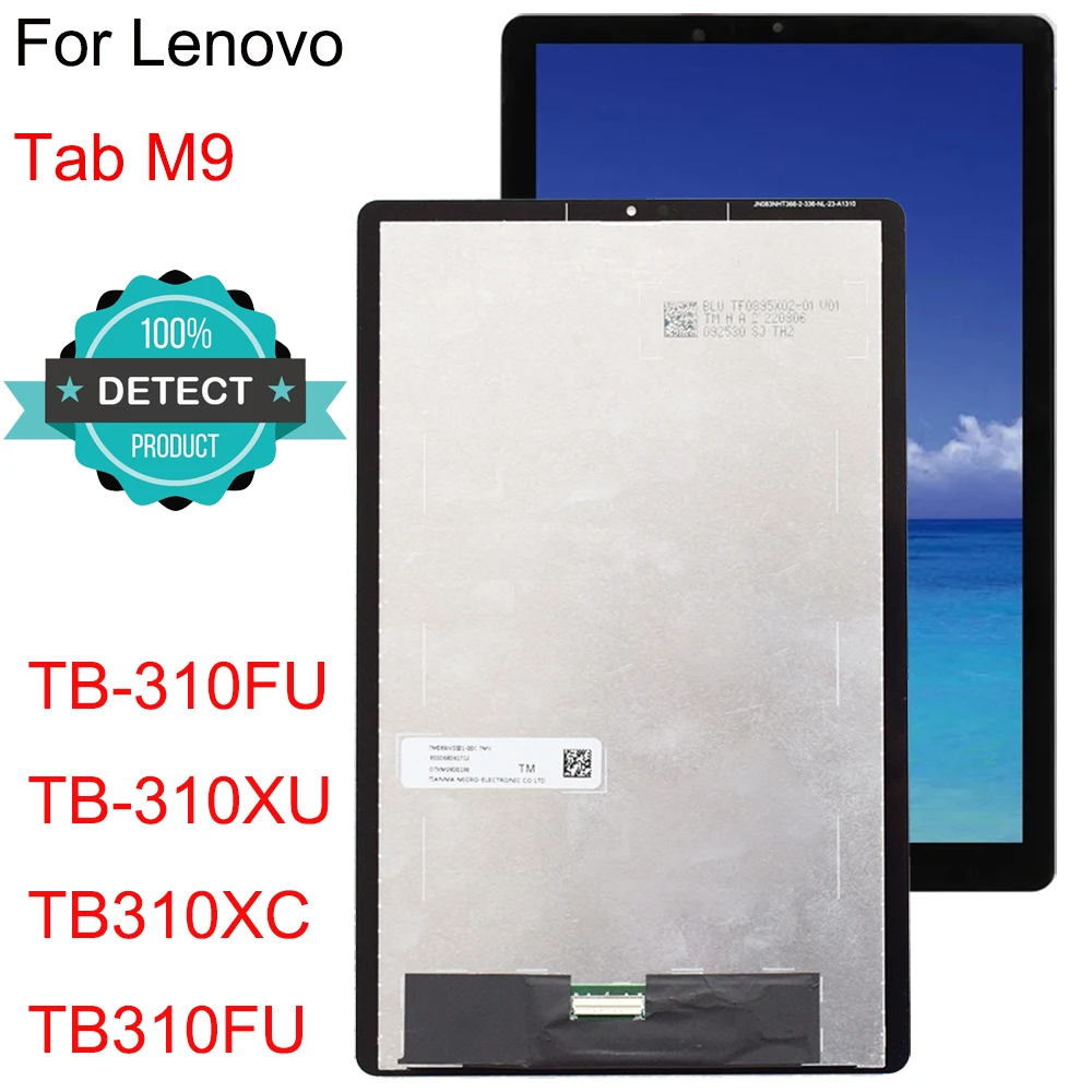 

New 9'' For Lenovo Tab M9 TB-310FU TB-310XU TB310XC TB310FU Touch Screen Digitizer Display Assembly Replacement Parts LCD