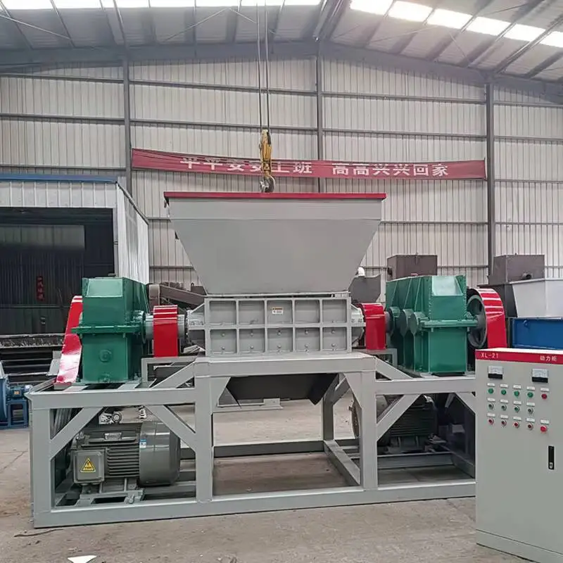 

Large Multi-Functional Solid Dual Shaft Shredder Tire Wood Crusher Metal Waste Grinder