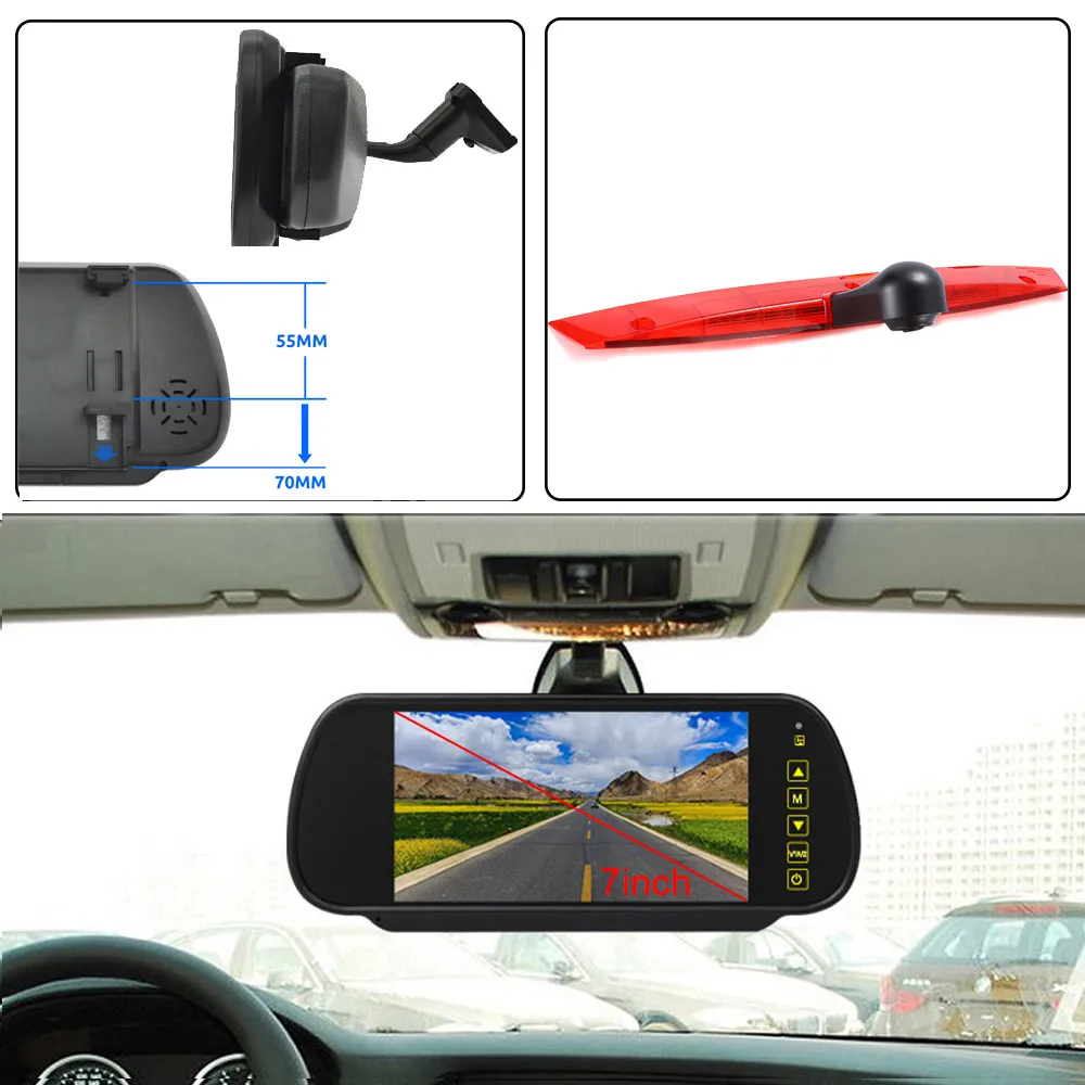 

Для Mercedes Benz Vito Mixto W639 Vito 639 W447 109 111 114 MPV HD Автомобильная камера заднего вида с комплектом зеркал 7 дюймов