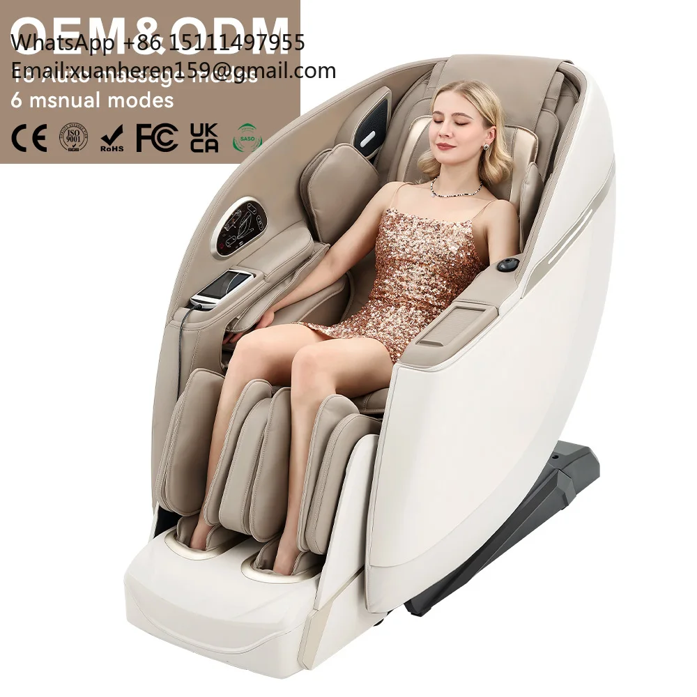 Foot Spa Shiatsu Body 3D Zero Gravity AI Body Massage Chair 2025 New Technology