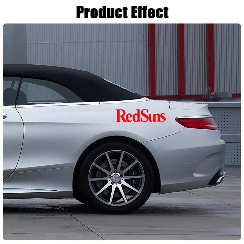 RedSuns سيارة JDM ملصق الأولي D RedSuns أسطول ملصق نافذة السيارة الخلفية الجسم الديكور ملصق مائي اكسسوارات السيارات مقاوم للماء