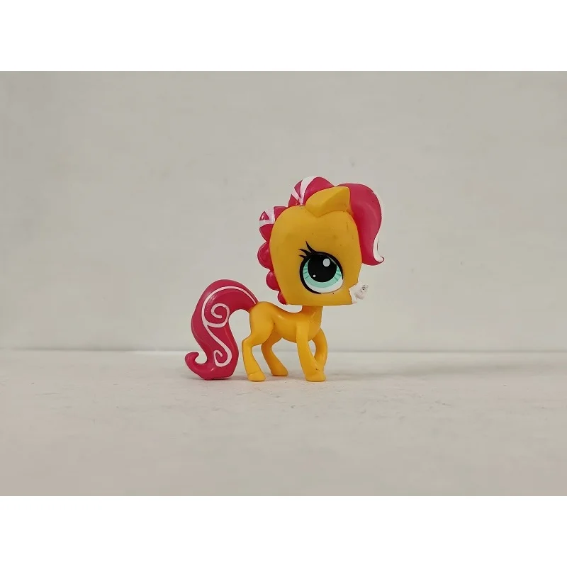 LPS Toys Rare Pet Shop Yellow Pink Horse Green Eyes Figure Toy