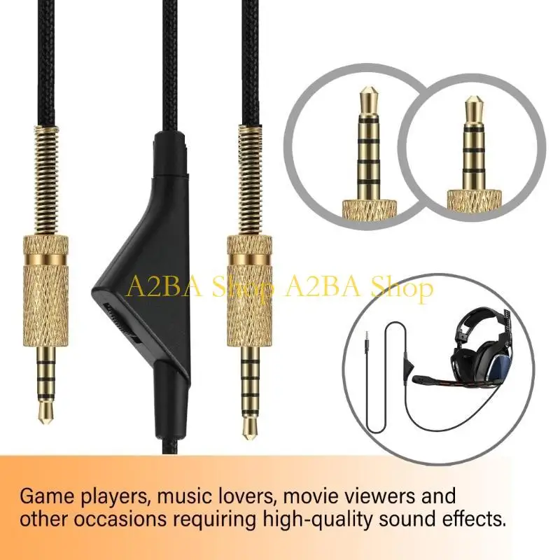 A2BA بشكل واضح للغاية سلك سماعة الرأس متوافق مع سماعات الرأس A10 A40