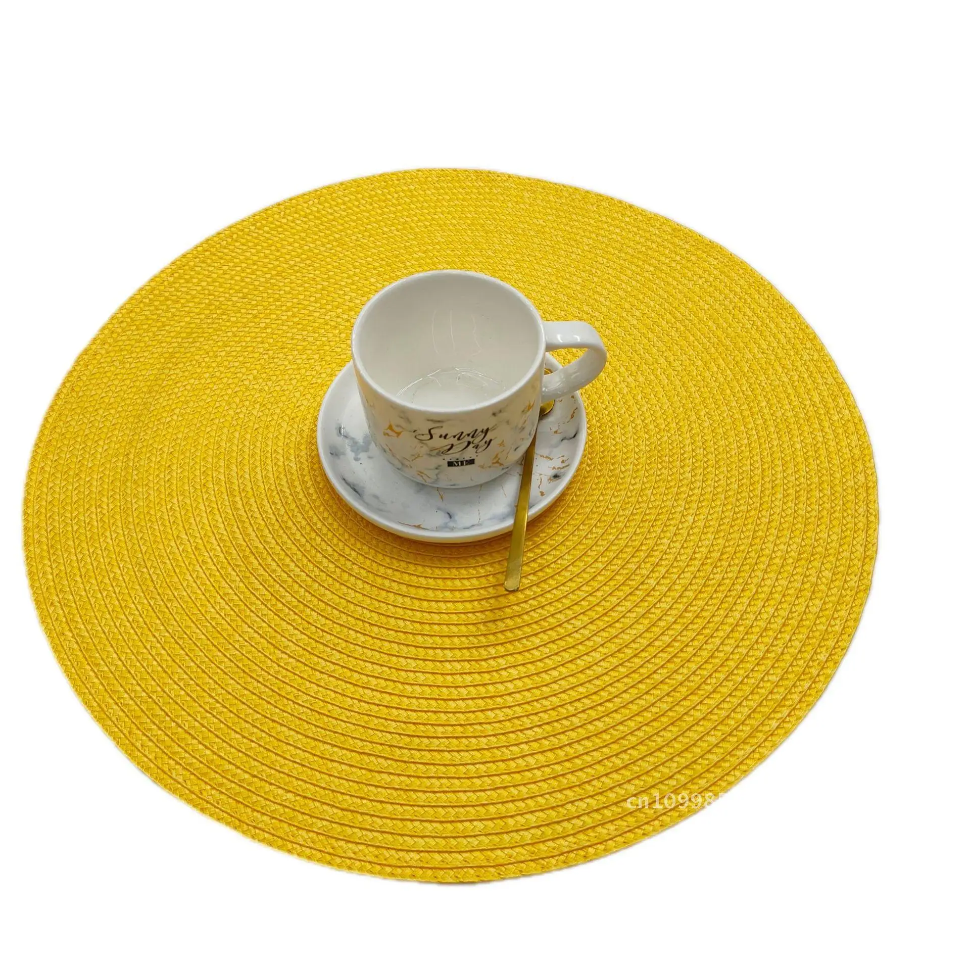 PP Mat Dining Table Heat Insulation Mat Simple Round Coaster Advanced Sense Ins Style Hotel Western Restaurant Customizable