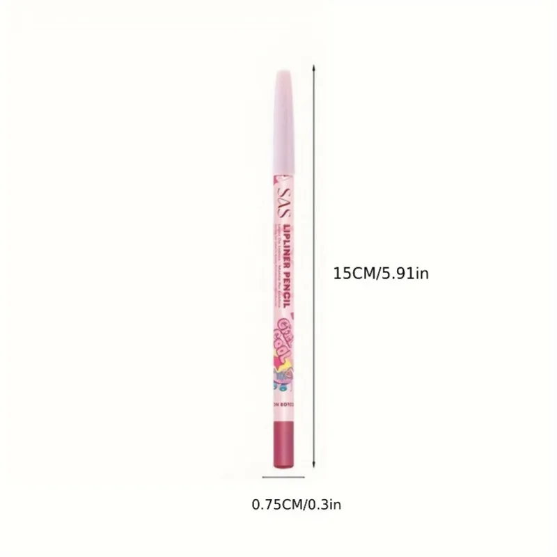 Superficie opaca in velluto 1 pezzo, tazza antiaderente, forma tridimensionale delle labbra, anti-sbavature, matita per labbra setosa, serie regalo ideale per le vacanze