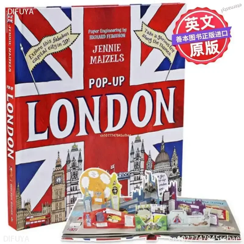 

POP-UP LONDON BOOK Explore London 3D pop-up book English original children's picture book landmark attractions