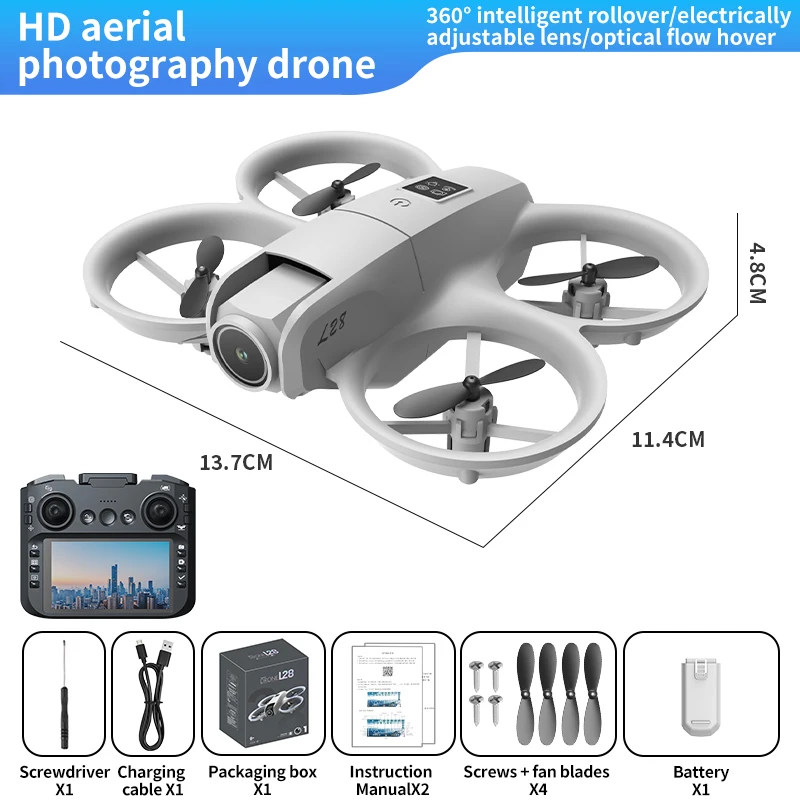 

L33 бесщеточный экран дрон квадрокоптер аэрофотосъемка поворотный дрон высокой четкости пульт дистанционного управления трюковый самолет
