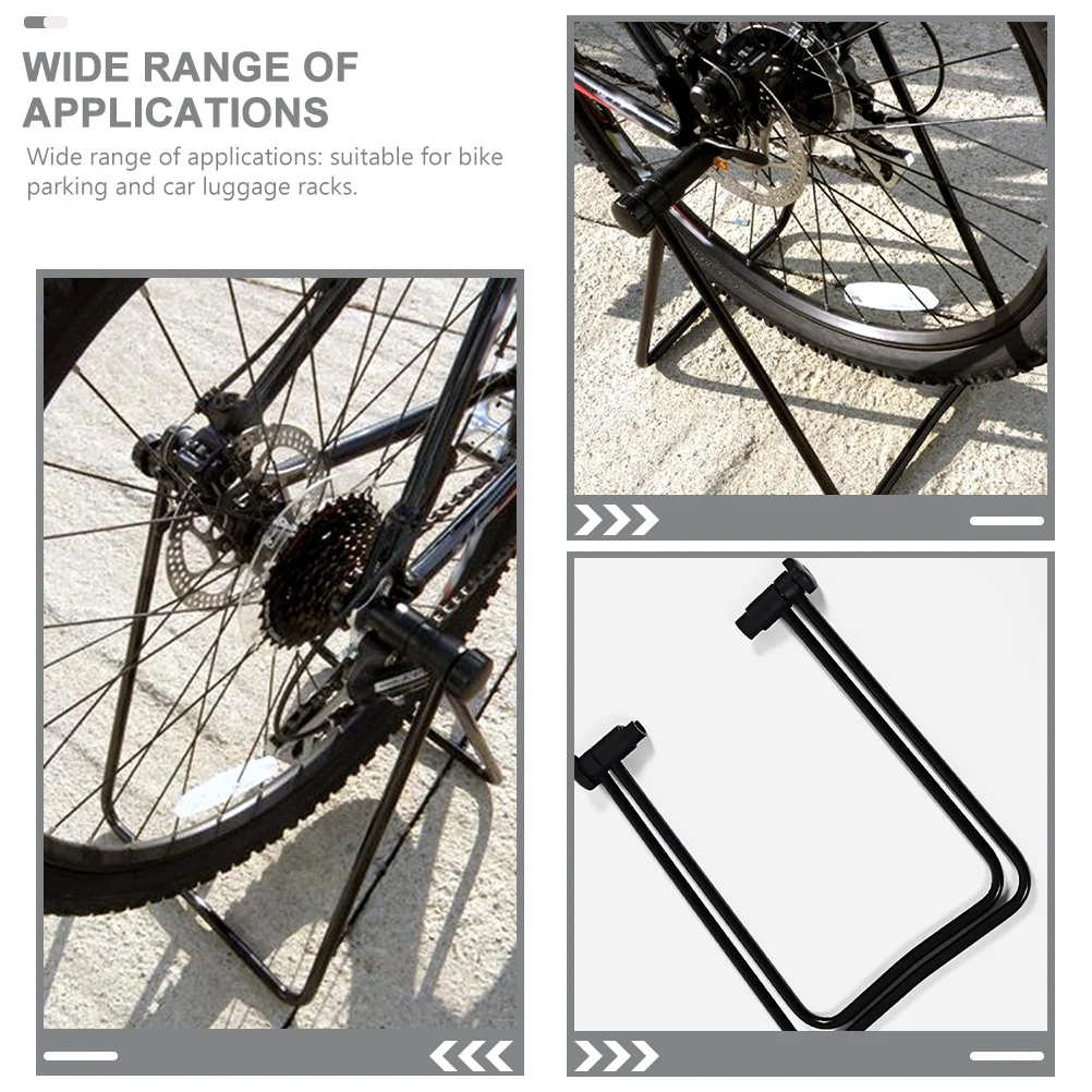 

Bike Parking Folding Cycle Stand Rear Wheel Clamp Portable Bicycle Holder For Car Luggage Rack Bike Stand Parking Folding Cycle