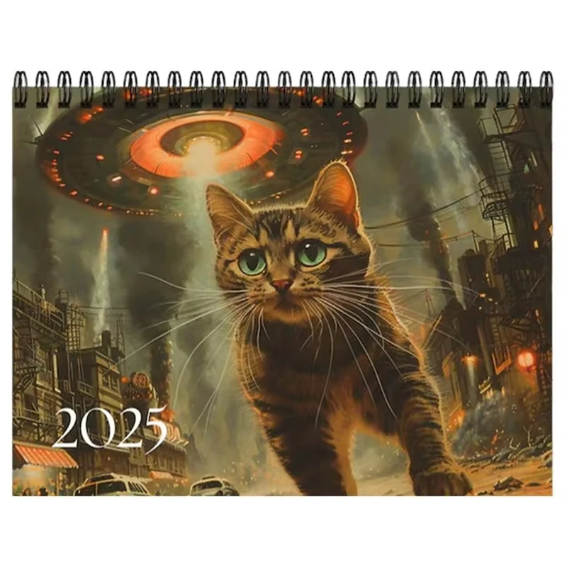 

2025 Cat Calendar Funny Calendar With Cat Image Daily Weekly Monthly Planner Jan Dec 2025 Easy Planning Kitten Calendars