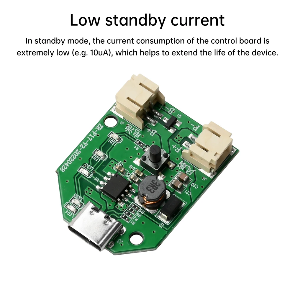 9V 0.6A Fan Motor Speed Controller Board Type-C Rechargeable Small Fan Circuit Control Module Electrical Equipment Governor