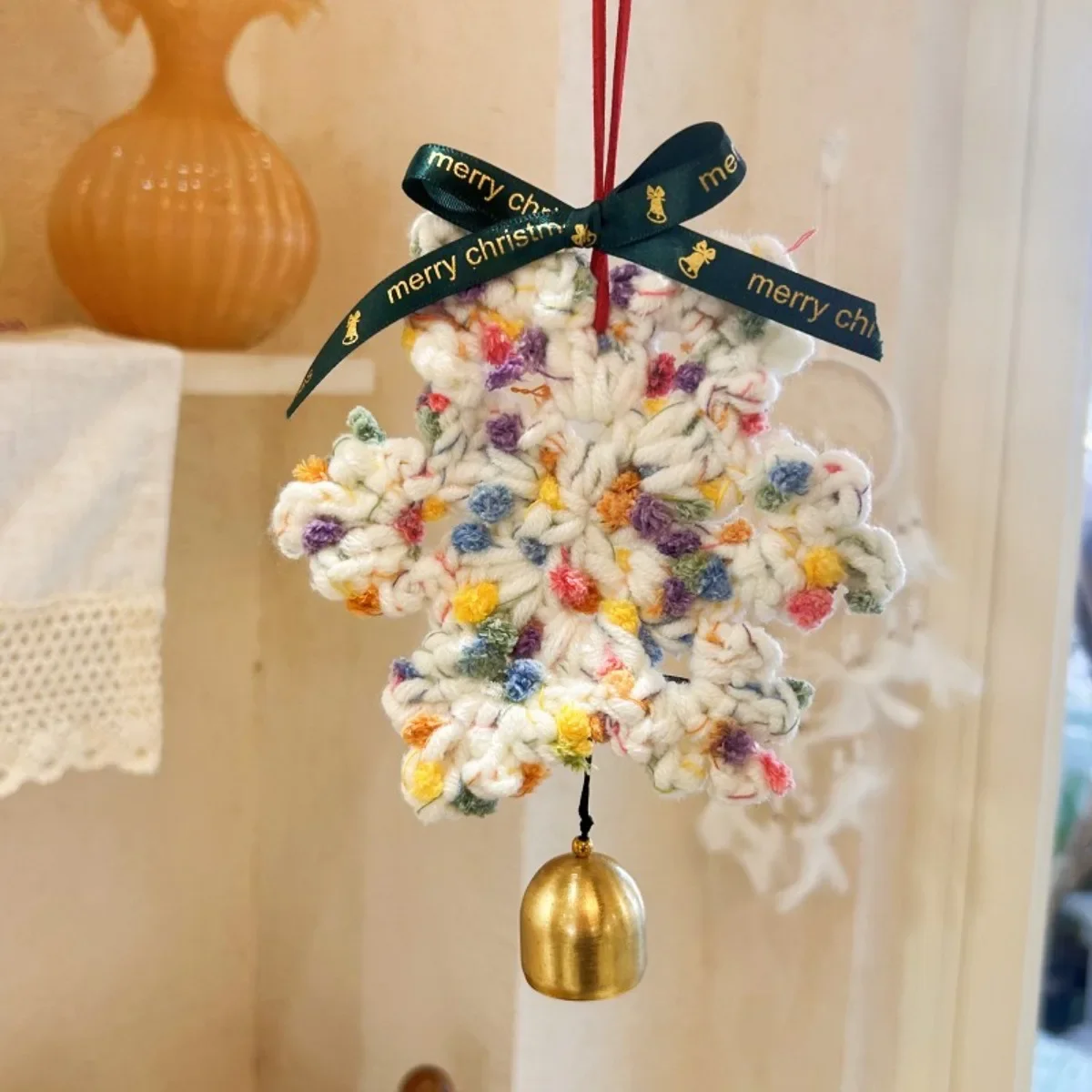 

Crochet Christmas Cotton Snowflake Crochet Snowflake 3D Winter Snowflake Knitted Hanging Decor for Festival Party Gift Xmas Home