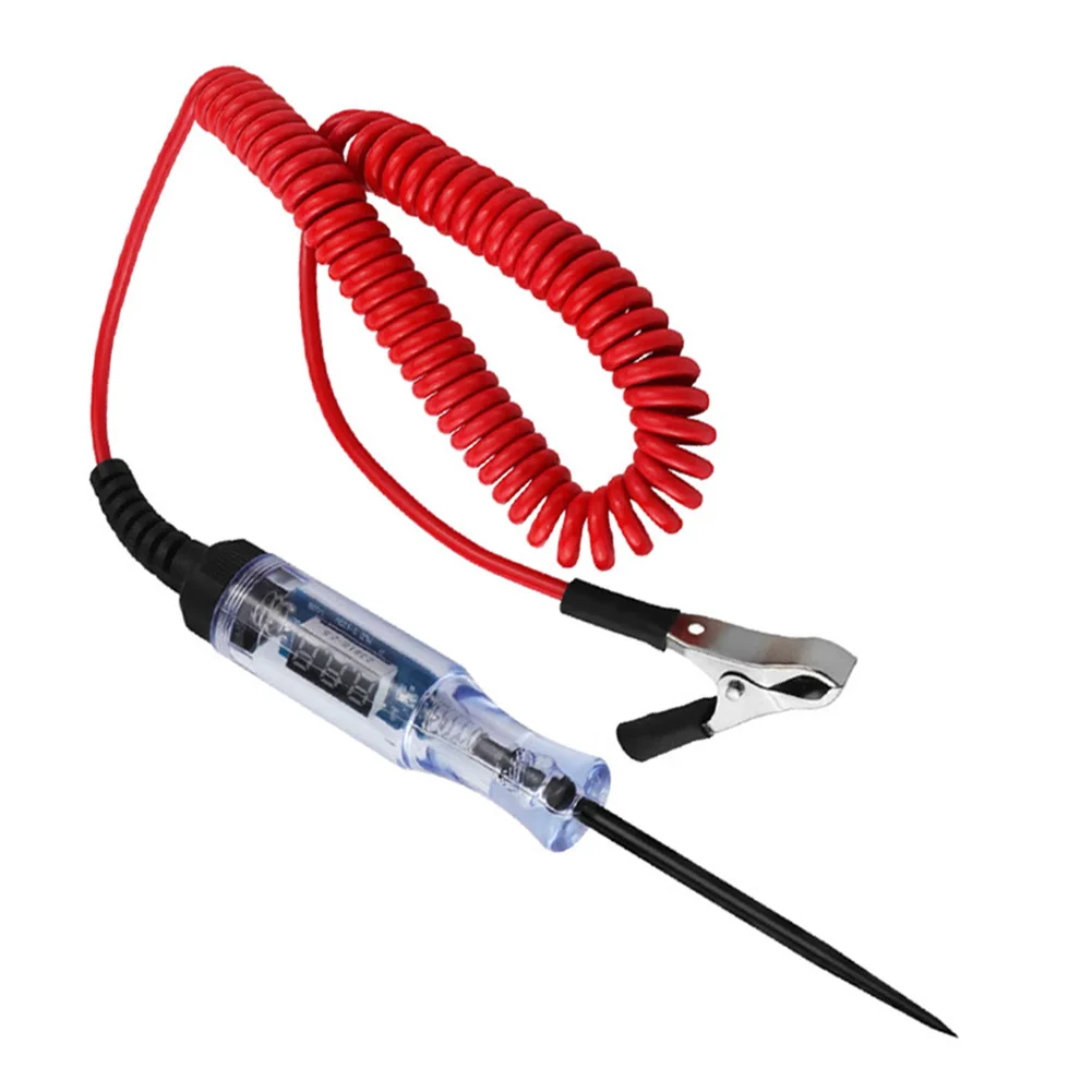 Caneta testadora de circuito de tensão com braçadeira de jacaré 5-120v, caneta de teste de sonda de diagnóstico de carro, ferramentas de reparo para verificação de circuitos, 1 peça