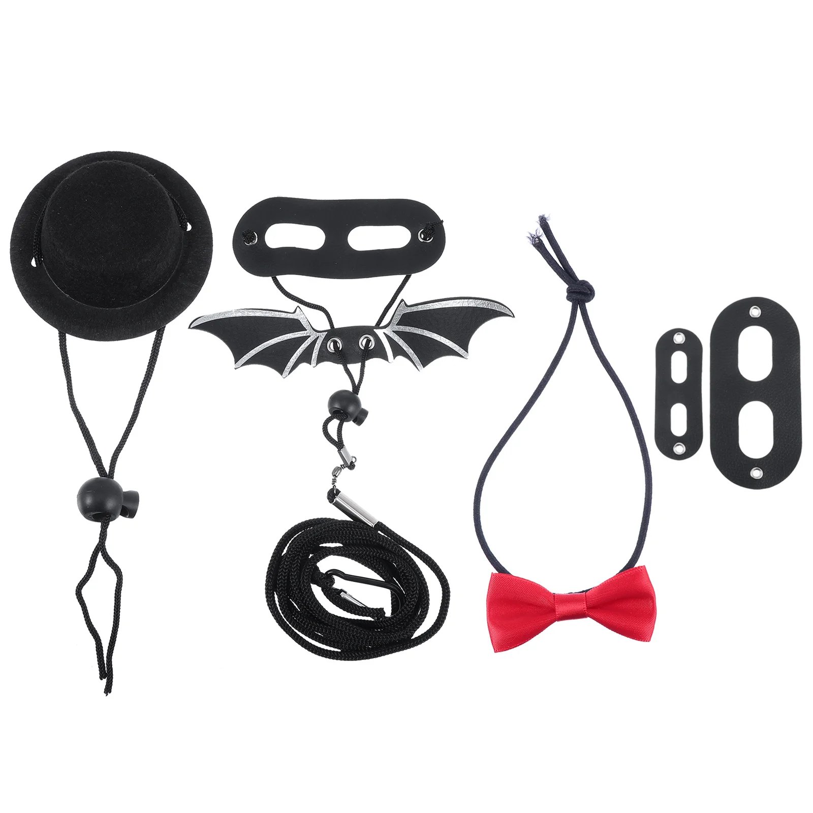 

Valentine Bearded Dragon Lizard Traction Rope Hat Bowtie Reptile Costume Comfortable 3D Full Holiday Atmosphere Adjustable 30cm