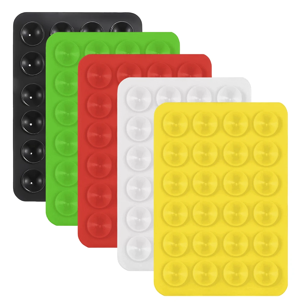 

Silicone Suction Pad Multifunctional Suction Phone Holder Anti-Slip Leather Case Mount For Mobile Fixture Suction Cup Backed