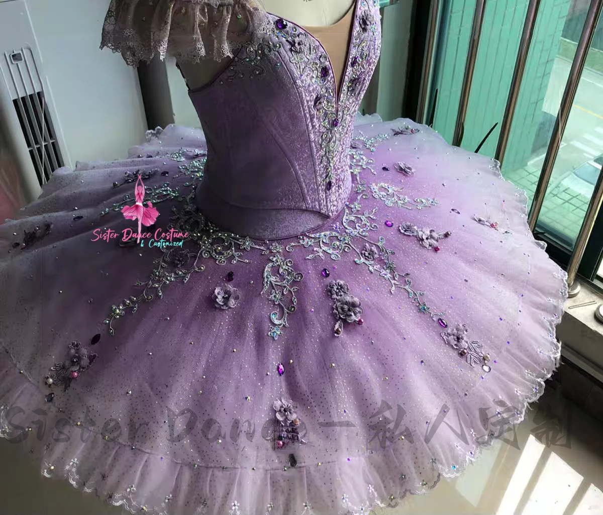 

2024 The new lilac and other variations of the tutu high-end private custom adult children competition dress women's dress