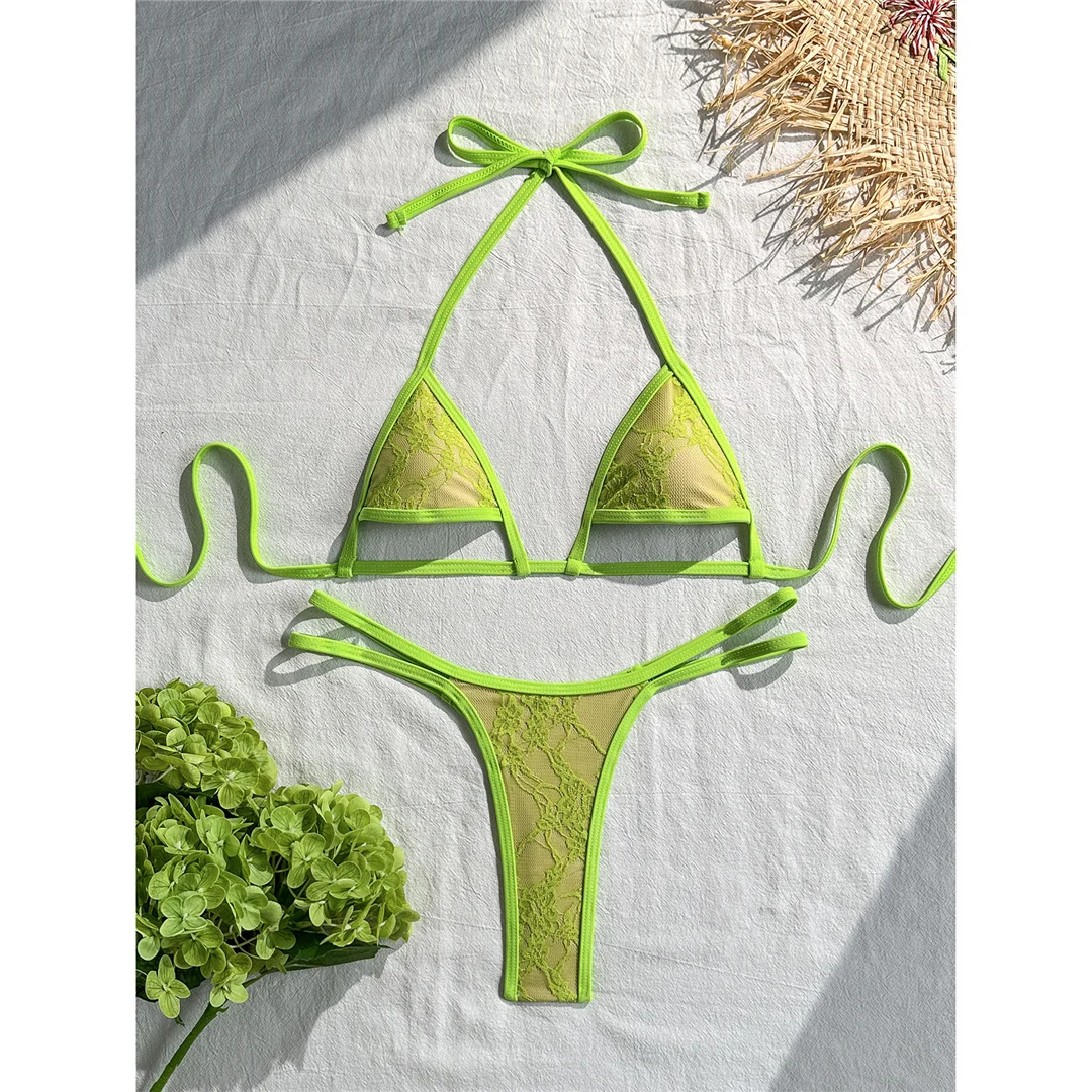 Sexy Extrem String Mini Micro Tanga Bikini Damen Badeanzug Frauen Bademode Zweiteiliger Bikini-Set Badeanzug Schwimmanzug V8373 – Detail 12