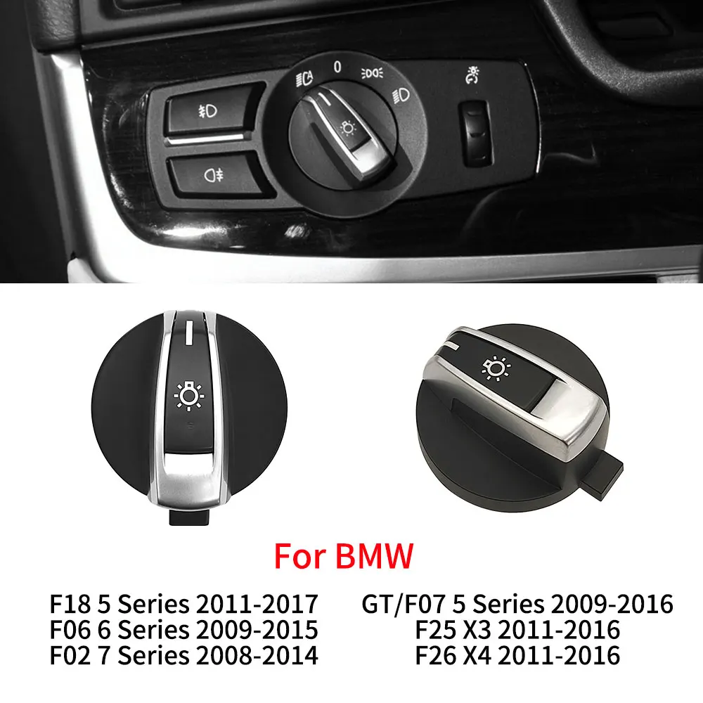 For BMW F02 F10 F18 F07 F06 F25 F26 Car Headlight Switch Button Light Control Panel Fog Light Switch For BMW 5 6 7 Series X3 X4